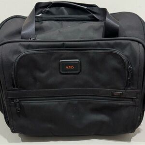 Good condition.  Tumi Alpha overnight roller bag.